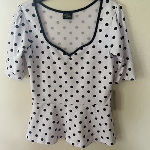 Rock Steady Polka Dot Top